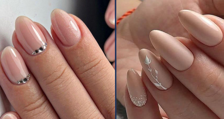 Chic Nude nail design